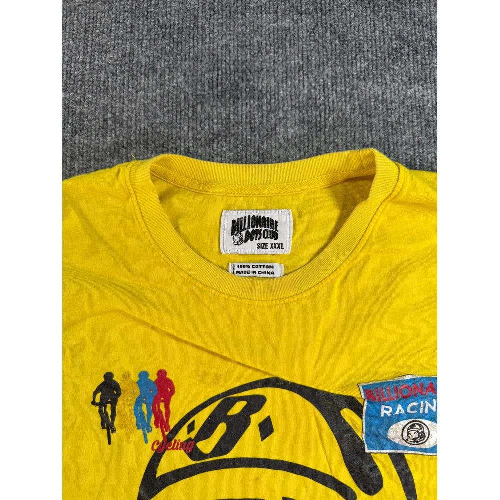 Billionaire Boys Club Asteroid Racing Shirt Mens XXXL Yellow Long Sleeve Graphic - Picture 6 of 14